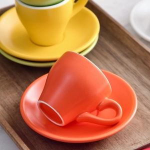 Juego <span class=keywords><strong>de</strong></span> platillos <span class=keywords><strong>de</strong></span> <span class=keywords><strong>Taza</strong></span> <span class=keywords><strong>de</strong></span> cerámica para espresso italiano, 80ml <span class=keywords><strong>Mini</strong></span> negra <span class=keywords><strong>de</strong></span> <span class=keywords><strong>taza</strong></span> <span class=keywords><strong>de</strong></span> café, textura esmerilada, Demitasse Tasse Tazas Copo Brief Candy - Product Image 6