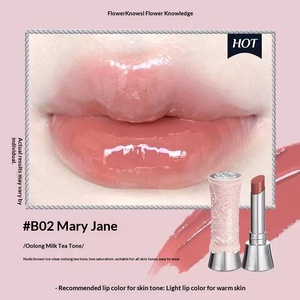<span class=keywords><strong>Gloss</strong></span> à lèvres solide effet miroir pour femme, non-tachant, non-transfert, fini rosé, couleur nude - Product Image 3