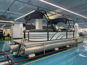 Leisure Pontoon Boat Spacious Large Canopy Shade Boat Audio Equipped Entertainment Sightseeing BoatWater Activity Boat - Product Image 2