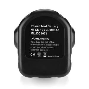 고품질 12V 1.3-3.0Ah 교체용 NICDNIMH 배터리 DW9072 DC9071 DE9037 <span class=keywords><strong>DE9071</strong></span> DE9072 전동 공구용 디월트 호환 - Product Image 6