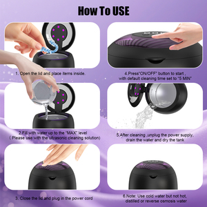 Limpiador Ultrasónico de Aparatos Dentales de Pequeña Capacidad 2026 para Dentaduras Postizas y Protectores Bucales Nocturnos - Product Image 5