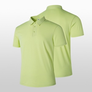 Polo de Nylon Verde Claro para Hombre, Manga Corta, Ropa Deportiva de Verano, Tejido de Punto Fino - Product Image 4
