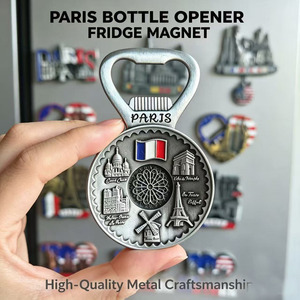 Imán de Refrigerador de Metal Personalizado con Diseño Gratuito, Ecológico, para Regalo Publicitario, Recuerdo de Restaurante o Bar, Abridor de Botellas de Cerveza, Transferencia Térmica - Product Image 2