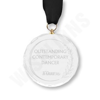 Médailles souvenirs en cristal plaques prix de gros école jeux de sport société récompenses en verre des employés exceptionnels