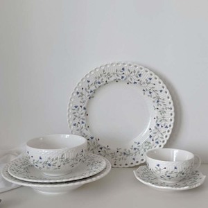 ชุดจานชามลูกไม้ลายฉลุสุดหรู สำหรับของหวาน ของขวัญงานแต่งงาน จานรองแก้ว - Product Image 1
