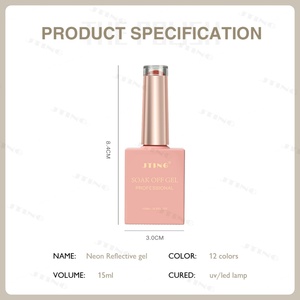 JTING Suministros para Uñas, Diseño de Marca Personalizado, 12 Colores, Esmalte Reflectante, Gel Vernis, OEM, Gel Brillante con Diamantes de Imitación para Uñas - Product Image 6