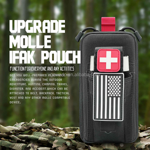 Pochette Médicale IFAK Légère 1000D Découpée au Laser, Vente en Gros OEM, Sac Tactique MOLLE d'Extérieur pour Tourniquet et Ciseaux de Trauma - Product Image 1