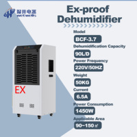 Déshumidificateur anti-explosion robuste WETWELLS HOT SALES BCF-3.7 90L/D avec drainage continu et roues universelles
