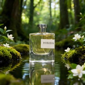 Botella de perfume de vidrio transparente de nuevo diseño 30ml 50ml 75ml Capacidad Forma ovalada única con tapa redonda Botella de spray vacía - Product Image 1