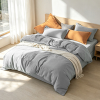 Parures de couette en lin 100 % écologique de luxe, tissées modernes 100TC, toutes saisons, vente en gros