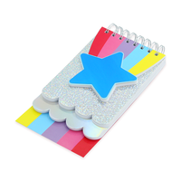 Carnet de notes personnalisable mignon holographique en forme de mini-papier avec reliure spirale et miroir pour enfants