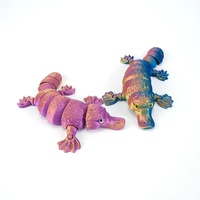 3D-Gedruckte Schnabeltier-Figur aus Seiden-PLA, Bewegliche Tierfigur, Fidget-Spielzeug der Meeres-Serie, Stressabbau-Sensorikmodell, Kundenspezifisches 7-Tage-Muster