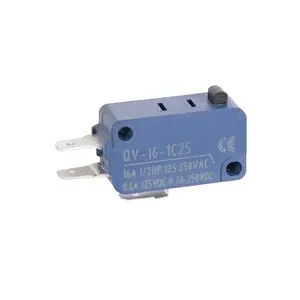 Hord Button Type Snap Action Micro Switch with Double Plug-ins for Automatic Equipment