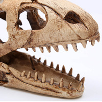 T-Rex Crâne Dinosaure Résine Artisanat Cadeaux Décor À La Maison Réplique Fish Tank Statue Tyrannosaure Crâne Squelette Aquarium Décoration