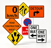 Panneau de signalisation routière réfléchissant haute visibilité, panneau d'avertissement personnalisé pour la sécurité routière sur les autoroutes et les rues