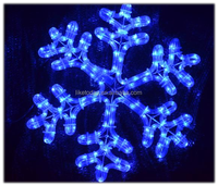 Motifs lumineux LED multicolores étanches IP65, flocons de neige de Noël, silhouettes suspendues pour fenêtre, décoration de Noël, éclairage de paysage pour mariage