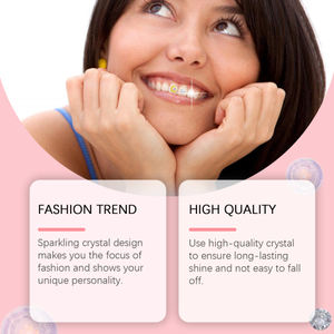 La personalità del trapano di cristallo Eelhope sfavilla accessori eleganti che migliorano il sorriso usa facilmente il decorativo dentale - Product Image 3