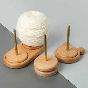 Best Seller Eco-Friendly Classic Wooden Braided Hair Rack with Five Layers Rotating Design for Barber Shops and Wig Shops - Product Image 1