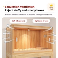Grande cage d'élevage en bois avec conception anti-évasion, isolation et fonctions de nettoyage facile pour cailles, poussins et hamsters – Plusieurs tailles disponibles