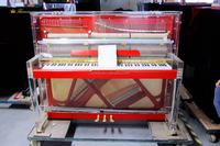Piano droit en cristal acrylique Instrument de musique de faveur de mariage auto-jeu