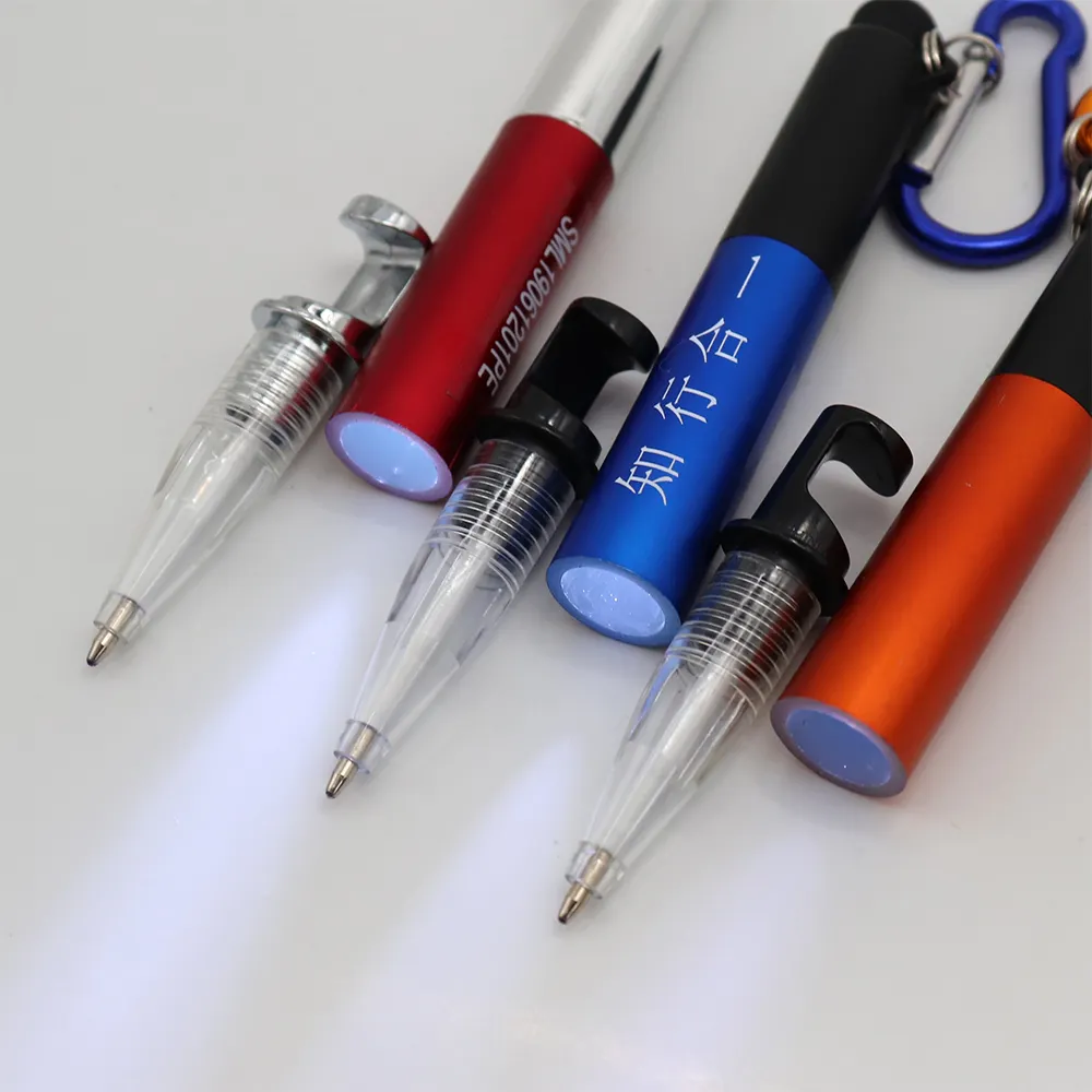 Sis force elektronische Werbung hängen Stift Kugelschreiber mit Licht und benutzer definierten Logo Geschenk Stift