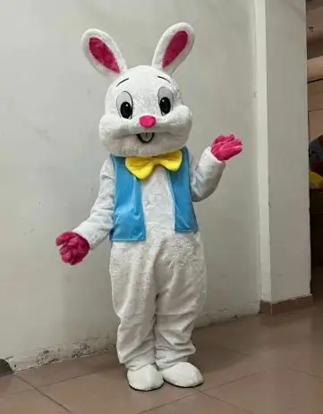 Details about   White Lovely Kani Rabbit Mascot Costumes Cosplay Party Game Fancy Dress Adults 