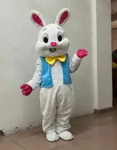 Pasqua coniglio natale Halloween pubblicità adulti coniglio animale mascotte Costume fatto su misura per eventi di intrattenimento per feste per bambini