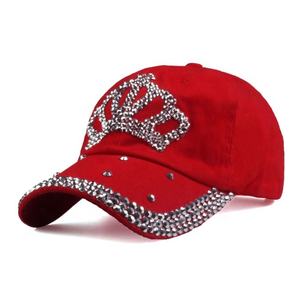 कस्टम डेनिम कपास बेसबॉल टोपी के साथ स्टड क्रिस्टल गैंडे स्टडेड फैशन कैप - Product Image 4