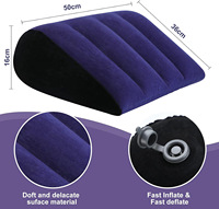 Oreiller Sexuel Hommes Femmes pour Couples Jouet Oreiller Triangle Gonflable Rampe Meuble Coussin de Position Soutien de Positionnement