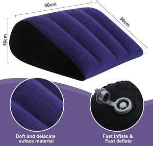 Cuscino Erotico per Uomo <span class=keywords><strong>Donna</strong></span> e Coppie Giocattolo a Triangolo Gonfiabile Rampa Arredo Cuscino di Posizionamento Supporto per <span class=keywords><strong>Posizioni</strong></span> - Product Image 6