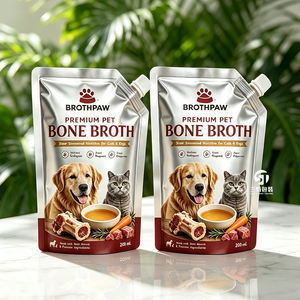 Bolsas con Boquilla Personalizadas de Aluminio de Grado Alimenticio para Caldo de Hueso para Mascotas, Leche para Cachorros, Nutrición Líquida para Perros y Gatos - Product Image 3
