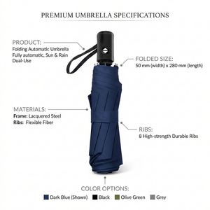 Personalized Office Gift <b>Set</b> Thermos Leather <b>Notebook</b> Pen Umbrella Promotional Christmas New Year Gift for Employees VIP Clients - Product Image 5