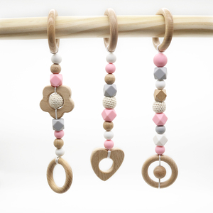 Aliexpress Offre Spéciale Éducatifs Écologiques Naturel Intérieur Activité Jouer En Bois Baby Gym Jouet Suspendu - Product Image 6