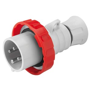 Enchufe Móvil Recto IP69 3P+N+T 16A 380-415V 50/60Hz Rojo con Cableado de Tornillo - Product Image 1
