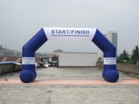 Arche gonflable personnalisée entièrement imprimée avec base stable, en PVC imperméable, pour événements de course et marathons