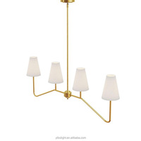 Suspension linéaire moderne à LED, luminaire suspendu réglable pour îlot de cuisine et salon