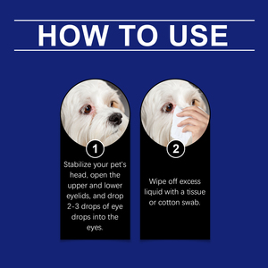 Gouttes oculaires vétérinaires pour animaux de compagnie à la menthe naturelle, glycérine et hyaluronate de sodium 30 ml pour chiens et chats – Élimination des taches lacrymales - Product Image 4