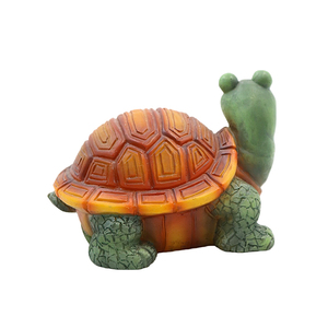 Sculpture de jardin en résine, figurine de <span class=keywords><strong>tortue</strong></span> de dessin animé mignonne, ornement de table pour la décoration intérieure et extérieure de la maison - Product Image 5