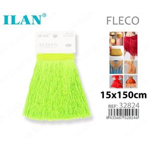 Frange Ilan Fleco 15x150cm Verde Fluorescente per Artigianato e Decorazioni - Product Image 1