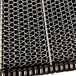 SS304สแตนเลสโซ่เกลียวสายพานลำเลียงห่วงโซ่การเชื่อมโยงโลหะสมดุลสานลวดตาข่าย - Product Image 1