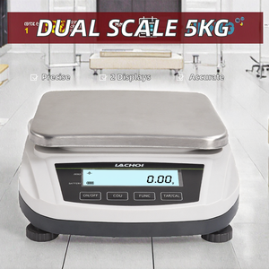 Balance numérique de haute précision à double affichage 5000g*0.1g, balance de laboratoire pharmaceutique, lecture 0.1g, matériau ABS, calibration semi-automatique - Product Image 3