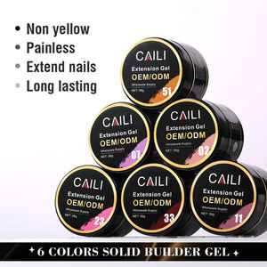 Gel Sólido Constructor para Uñas de 56g, Transparente y Rosa Claro, para Extensión Dura. Gel de Uñas Poly UV LED, OEM, 2oz. Gel Fuerte de Extensión para Esculpido 3D - Product Image 3