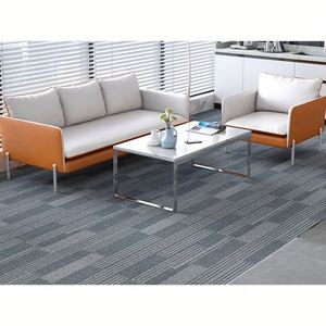 Muebles de oficina comerciales de diseño avanzado, asiento de tela de cuero, juego de sofá de oficina para uso general, sofá con marco de Metal, estilo europeo - Product Image 2