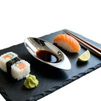 Mini-plat en acier inoxydable pour sauces, assiette à condiments, petit plat pour vinaigre et soja, idéal pour la présentation sur table de restaurant