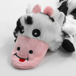 Thân Thiện Với Môi Không Thấm Nước Tương Tác Bò & Thỏ Đồ Chơi Sang Trọng Cho Chó & Mèo-Bằng Giọng Nói Răng Mẩu Gnawing Dễ Thương Pet Đào Tạo Đồ Chơi - Product Image 4