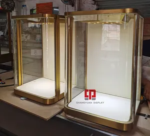 Benutzer definierte High-End-Schmuck Wand Vitrine Juwelier geschäft Metall Display Möbel Glas Vitrine Fabrik