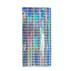 Etiqueta holográfica de forma personalizada antifalsificación Etiqueta de holograma láser 3D con verificación de código QR - Product Image 3