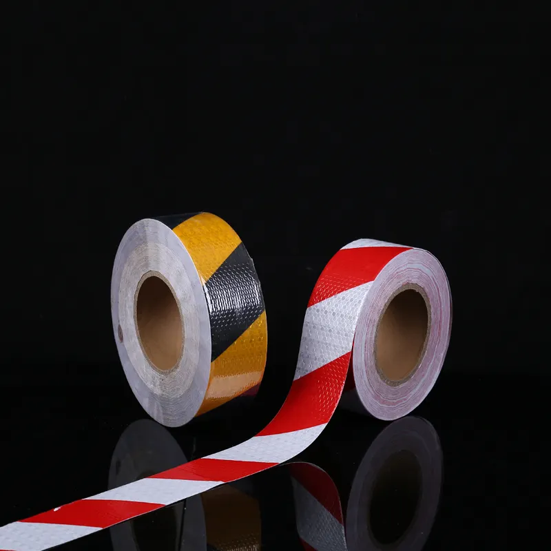 PVC Vinyl prismatische Rollen größe druckbare reflektierende Folie Kleber Trainings anzug reflektierend 3m zur Warnung