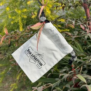Custom Logo Canvas <b>Drawstring</b> Bag Organic Cotton Material Gift <b>Pouch</b> With Cotton Handle Reusable Shopping Bag - Product Image 5