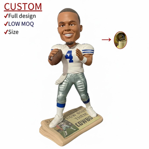 ตุ๊กตาบ็อบเบิ้ลเฮดนักกีฬาเรซิ่นแบบกำหนดเอง รูปนักกีฬาสมจริง  รูปปั้นนักฟุตบอล นักบาสเกตบอล  งานฝีมือชิ้นเอก - Product Image 3